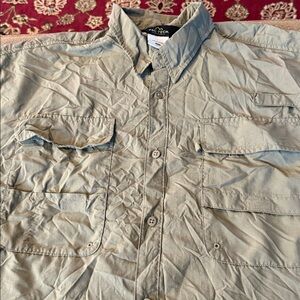 Pac-Tech fishing shirt Short Sleeve Olive Green Size XL (TD)